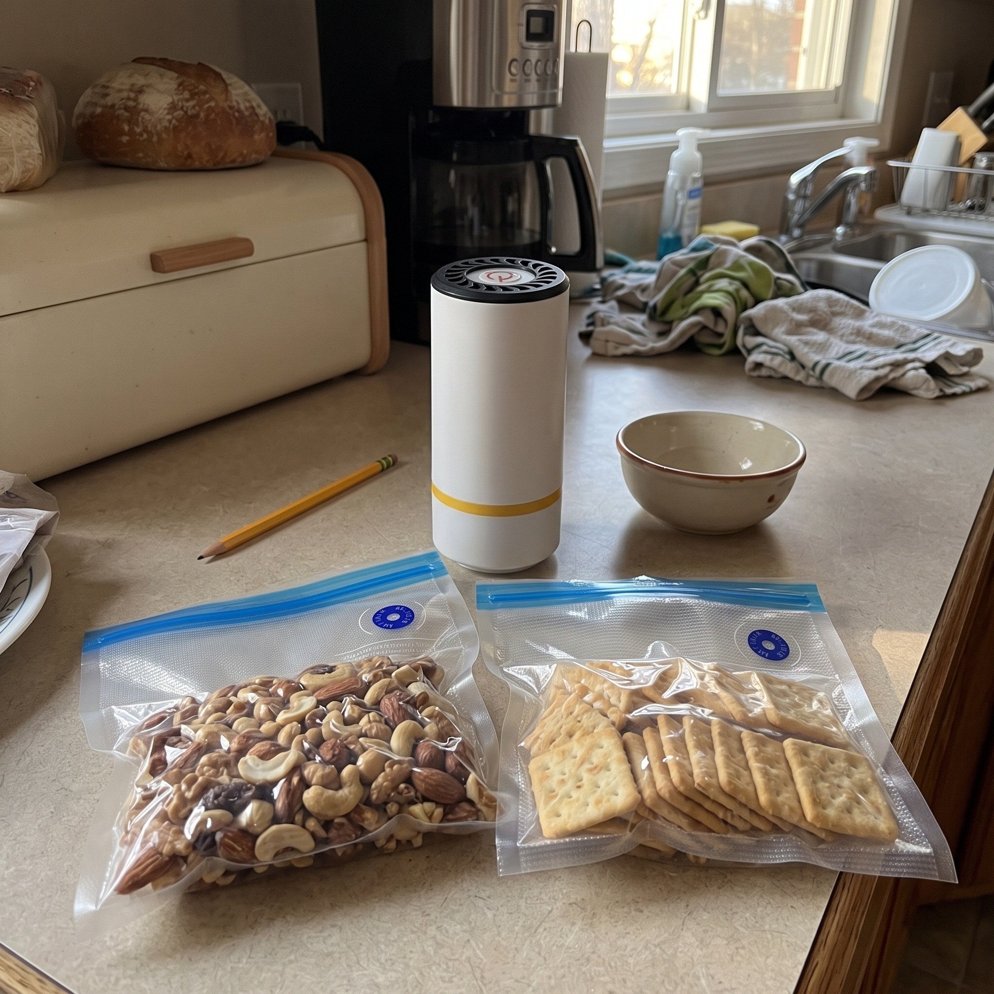 Keepwell resting on a counter after food prep